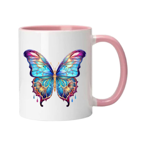 Mug - 11oz - Multi Coloured Butterfly 1