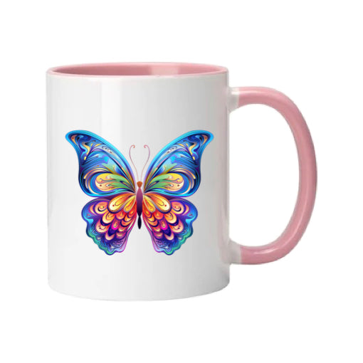 Mug - 11oz - Multi Coloured Butterfly 2