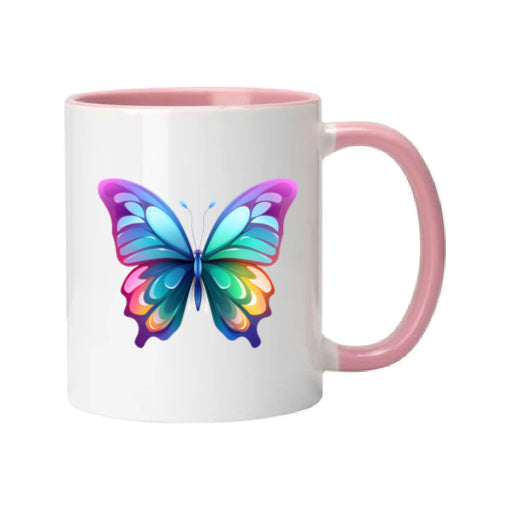 Mug - 11oz - Multi Coloured Butterfly 4