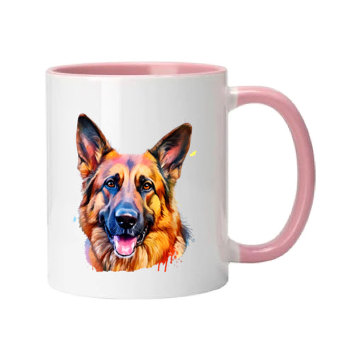 Mug - 11oz - German Shepherd in vibrant watercolours 3