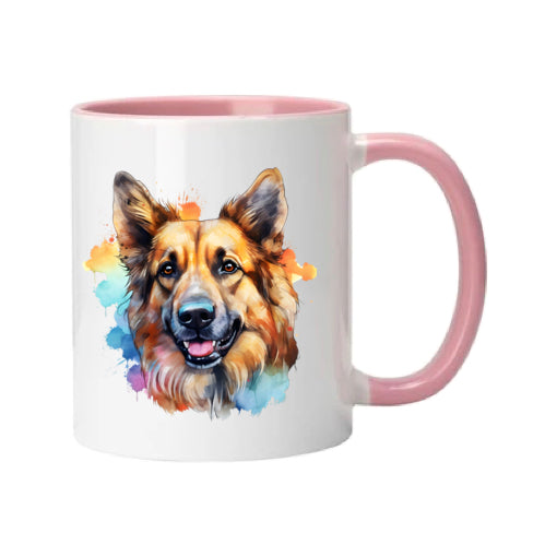 Mug - 11oz - German Shepherd in vibrant watercolours 6
