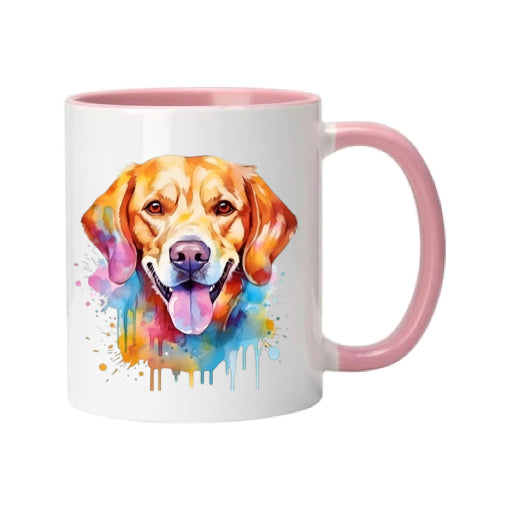 Mug - 11oz - Labrador in vibrant watercolours 2