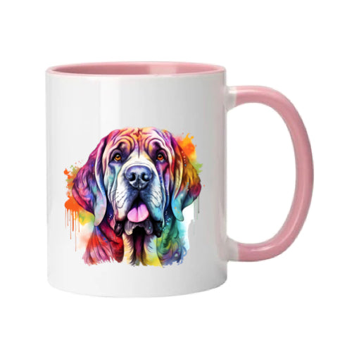 Mug - 11oz - Mastiff in vibrant watercolours 4