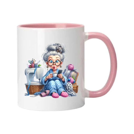 Mug - 11oz - Funny Crafting Grandma 12