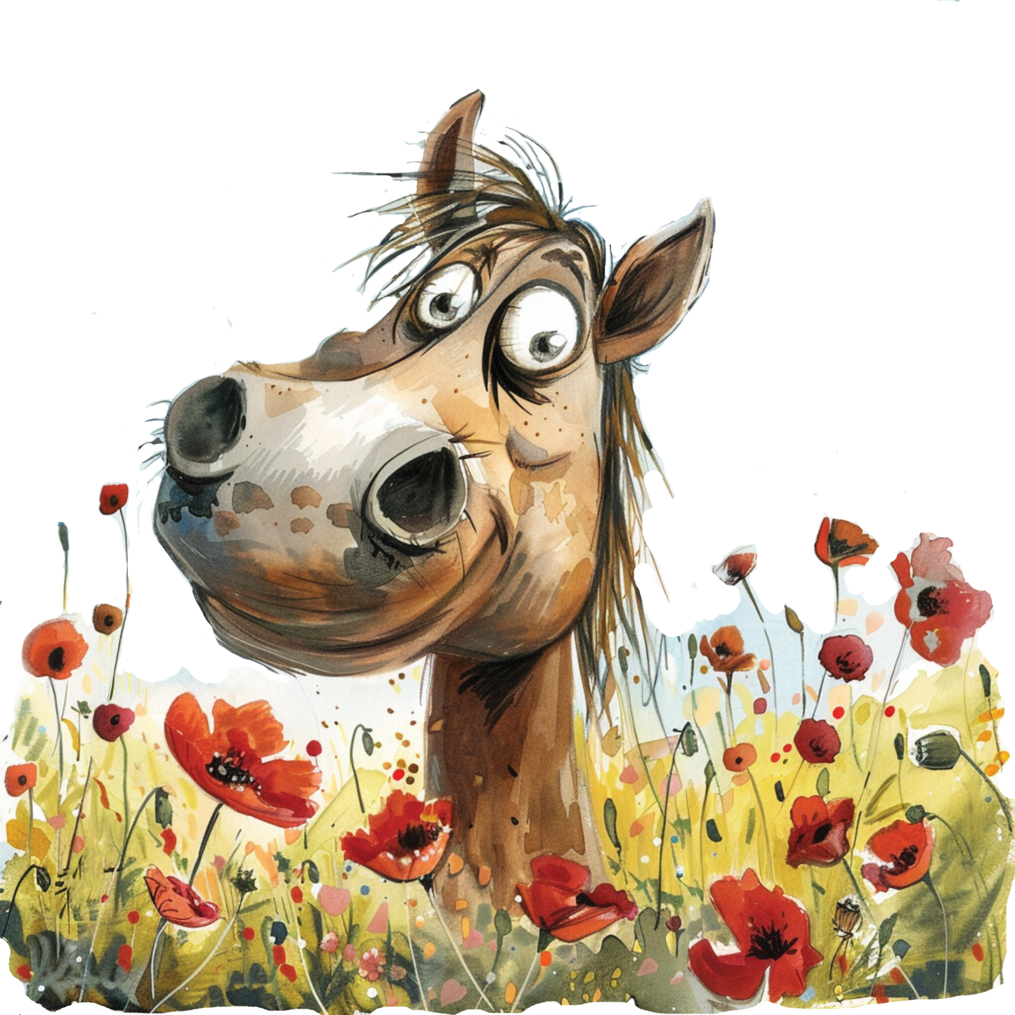 Kids - Horses - 12x cartoon images