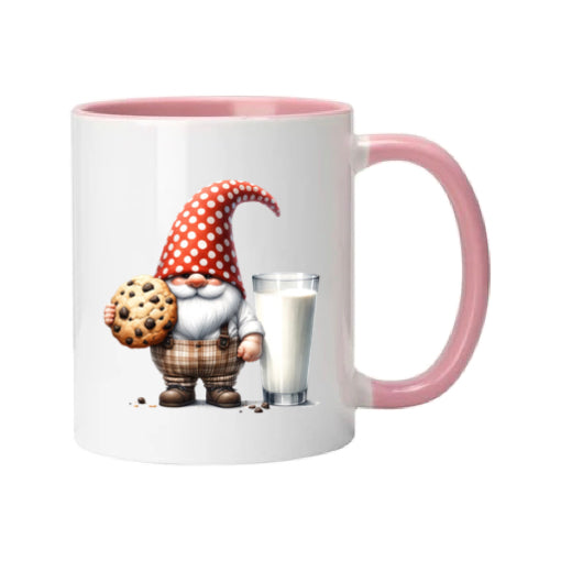 Mug - 11oz - Fathers Day - Gnome with a cookie and a glass of milk