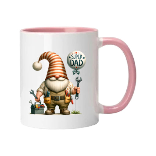 Mug - 11oz - Fathers Day - 'Super Dad' Gnome