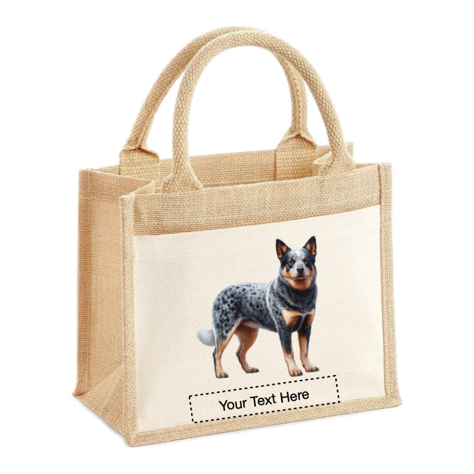 Jute Tote Bags - With 11 different images of Australian Cattle dogs