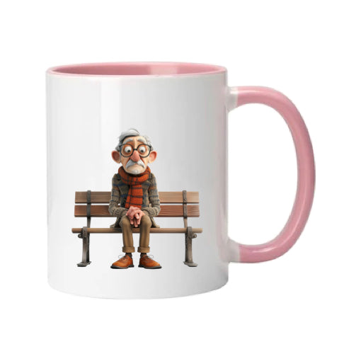 Mug - 11oz - OAP - Old Man Sitting on a Bench 2