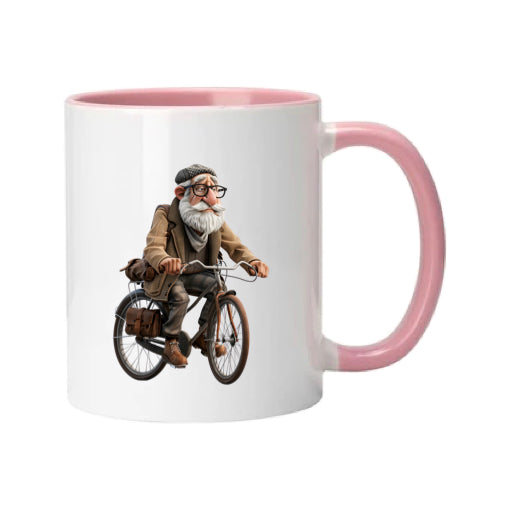 Mug - 11oz - OAP - Old Man Cycling 1