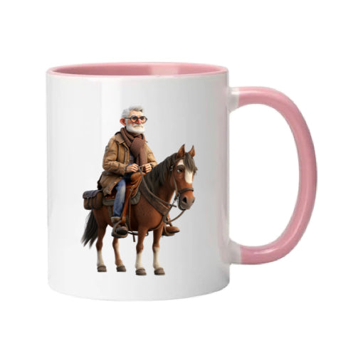 Mug - 11oz - OAP - Old Man Riding a Horse 1