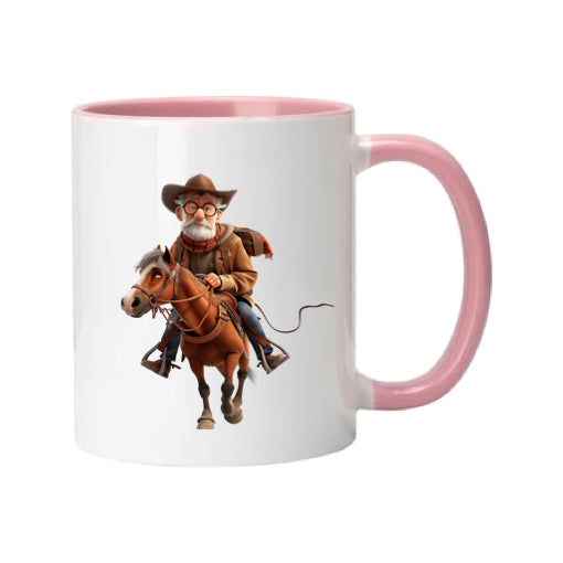 Mug - 11oz - OAP - Old Man Riding a Horse 2