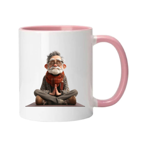 Mug - 11oz - OAP - Old Man Doing Yoga 2