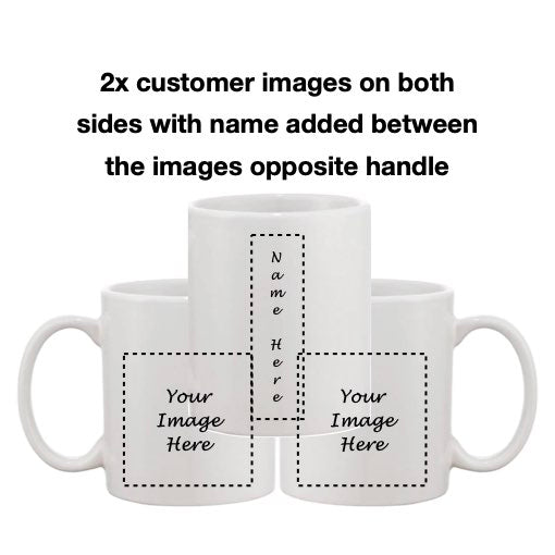 FULLY Customise an 11oz Mug - upload your own image and add text