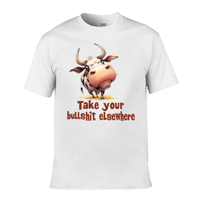 Mens T-Shirt (Gildan Softstyle 64000) - Sarcastic Quotes with Cows - Group 2