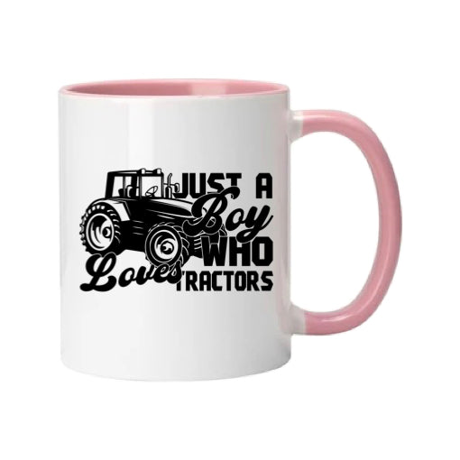 Mug - 11oz - Farmers Saying - 'Just a boy who loves tractors' 1a