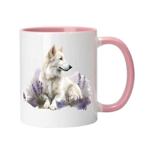 Mug - 11oz - White Swiss Shepherd 3 (GSD)