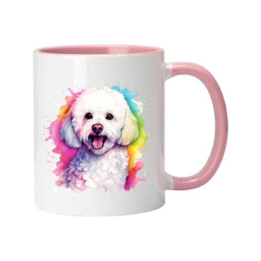 Mug - 11oz - Bichon Frise dog in vibrant watercolours 3