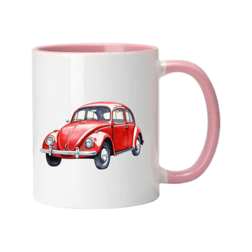Mug - 11oz - VW Beetle - Red