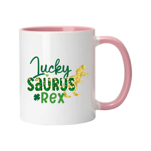 Mug - 11oz - St Patricks Day - Lucky Saurus Rex