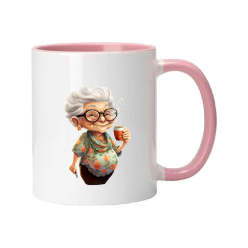 Mug - 11oz - OAP - Lady with a cuppa 2