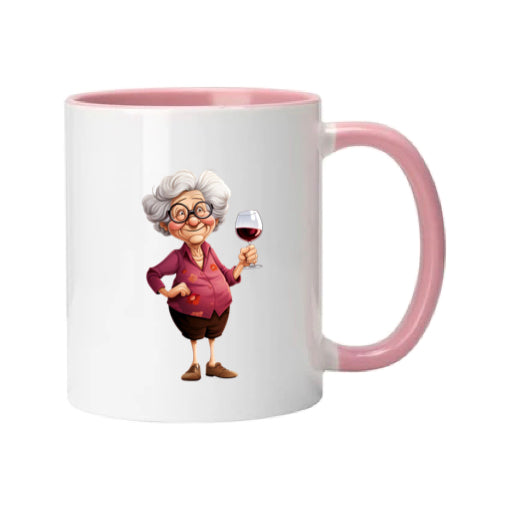 Mug - 11oz - OAP - Lady with a drink 6