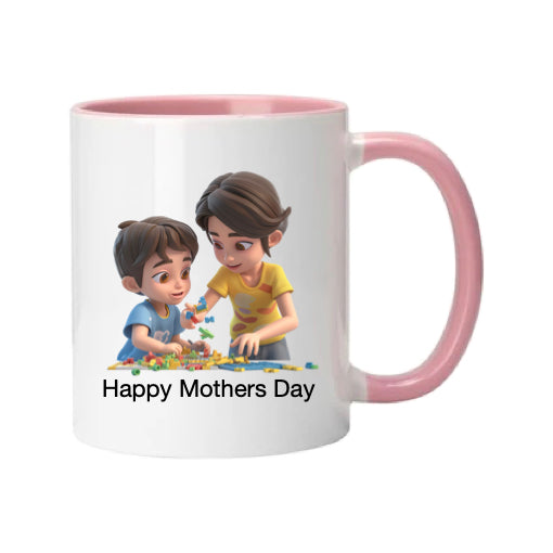 Mug - 11oz - Lady & Boy Playing Games 1