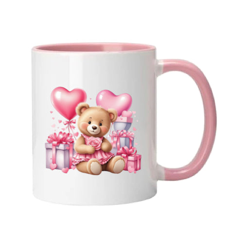 Mug - 11oz - Bear with presents & balloons