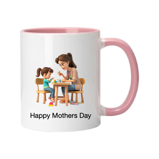 Mug - 11oz - Lady & Girl Drawing 1