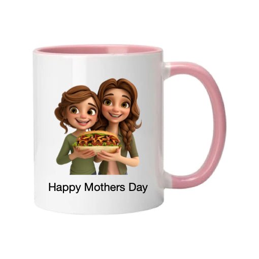 Mug - 11oz - Lady & Girl having a Sub Sandwich 2