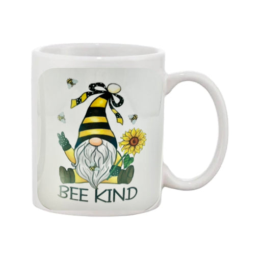 Mug - 11oz - “Bee Kind” with a Gnome
