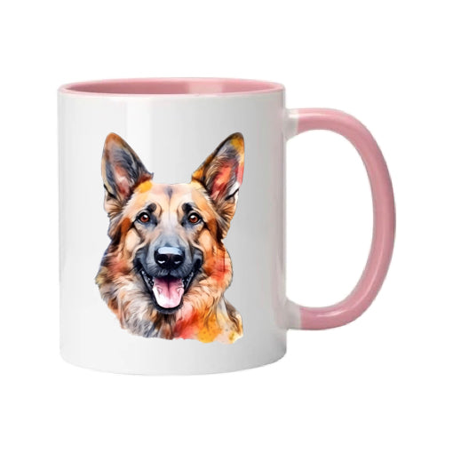 Mug - 11oz - German Shepherd in vibrant watercolours 4