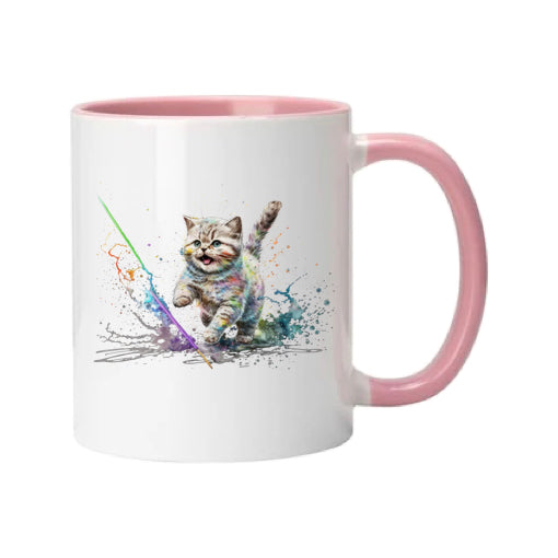 Mug - 11oz - Kitten & paint
