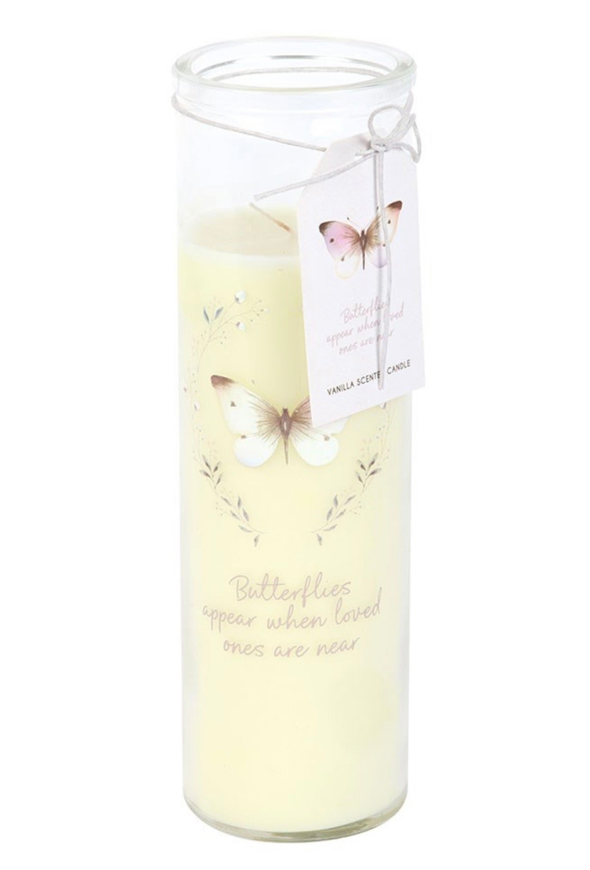 Butterflies Appear Vanilla Tube Candle