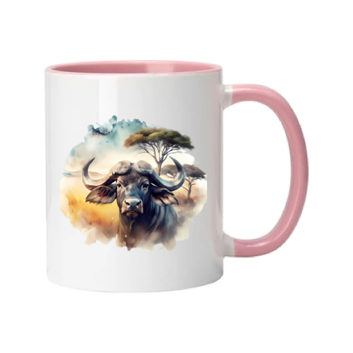 Mug - 11oz - African Safari Wild Animal - Buffalo 1