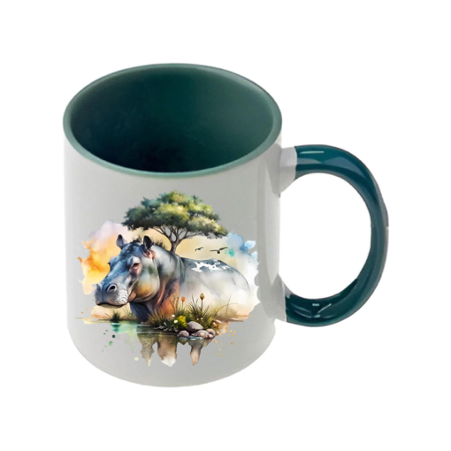Mug - 11oz - African Safari Wild Animal - Hippo