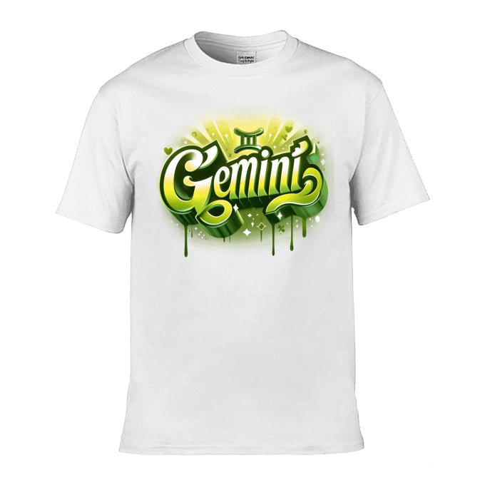Mens T-Shirt (Gildan Softstyle 64000) - with Zodiac Sign - Gemini