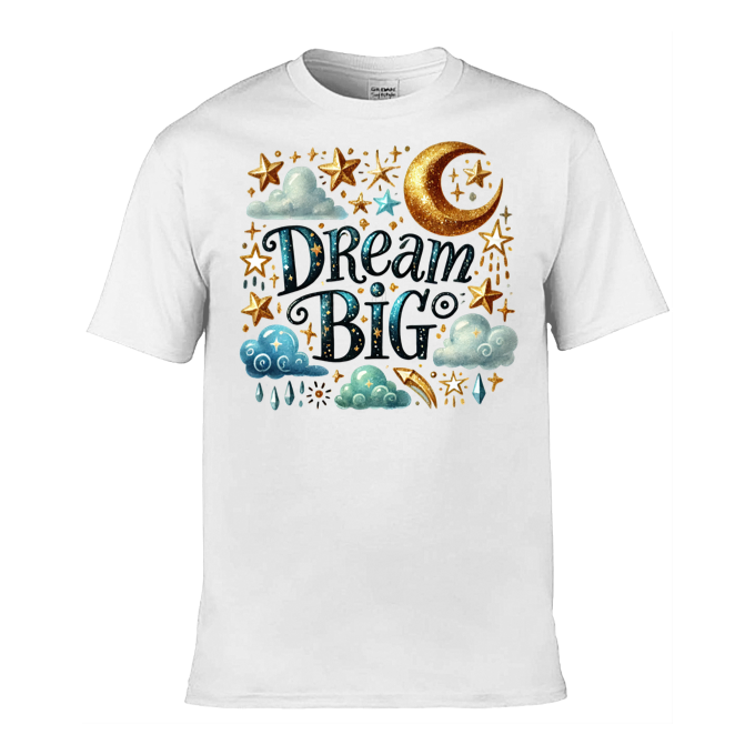 Mens T-Shirt (Gildan Softstyle 64000) - 9 Colours to choose from with 'Dream big' message
