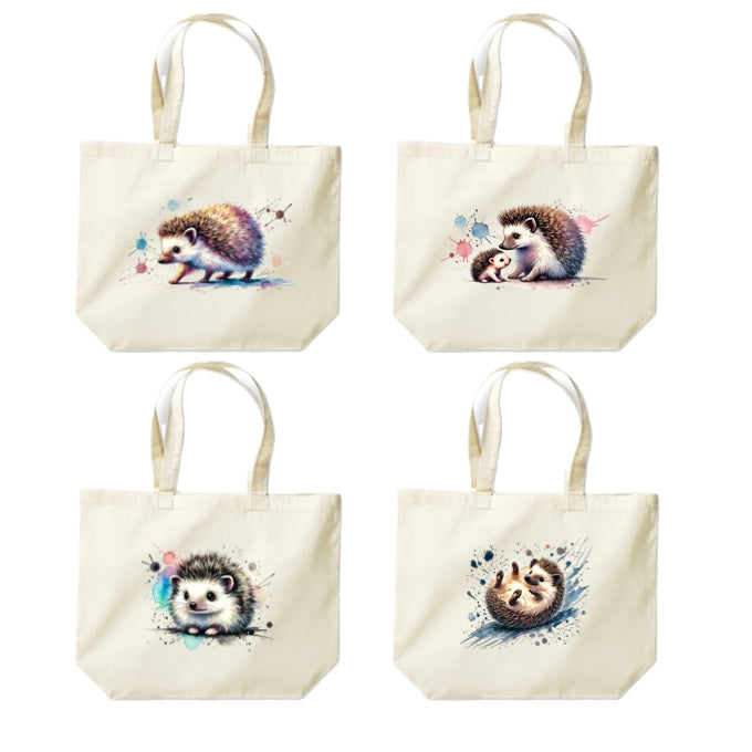 Cotton Tote Bags 18ltr - Hedgehogs
