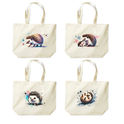 Cotton Tote Bags 18ltr - Hedgehogs