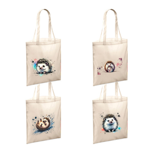 Polyester Tote Bags 10ltr with Hedgehogs