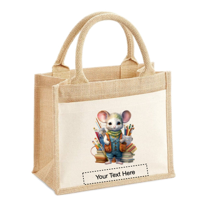 Jute Tote Bags - With 21 different Mouse Artists