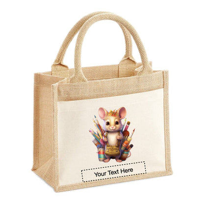 Jute Tote Bags - With 21 different Mouse Artists