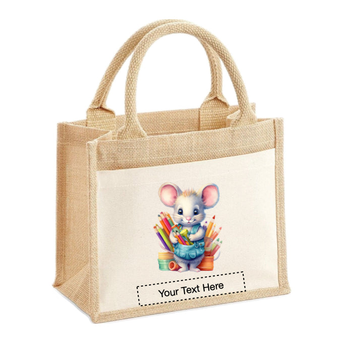 Jute Tote Bags - With 21 different Mouse Artists