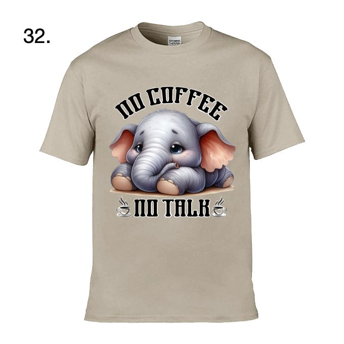 Adult T-Shirts - Sarcastic Sayings with a range of different animals - 19x  images
