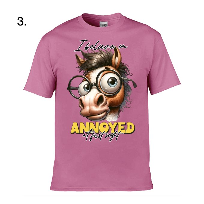 Adult T-Shirts - Sarcastic Sayings with a range of different animals - 19x  images