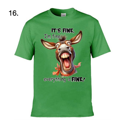Adult T-Shirts - Sarcastic Sayings with a range of different animals - 19x  images