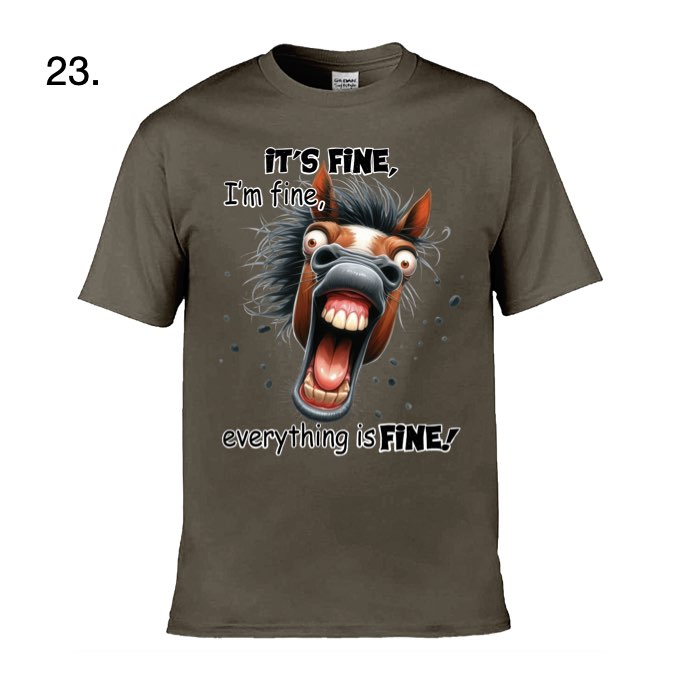 Adult T-Shirts - Sarcastic Sayings with a range of different animals - 19x  images