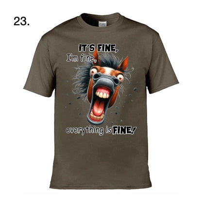 Adult T-Shirts - Sarcastic Sayings with a range of different animals - 19x  images