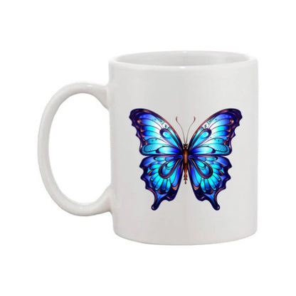 Mug - 11oz - Blue Coloured Butterfly 2